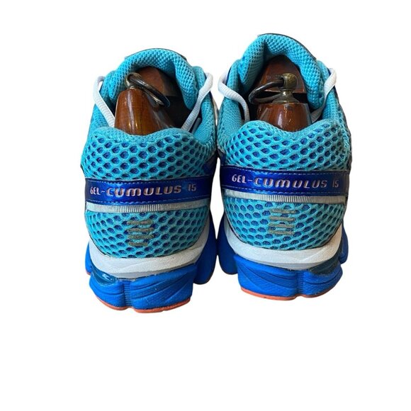 Womens Asics Gel Cumulus 15 T3C5N Blue Running Shoes Sneakers Size 10 - Picture 5 of 8